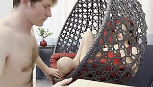 cute amateur girlfriend moans loud sucking cock bent over doggystyle pov homemade