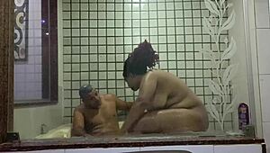 Latina teen's first hydromassage leads to big cock orgasm ride