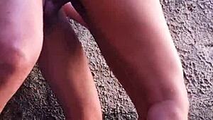 wanna watch me get anal creampied by neighbor in backyard shower?