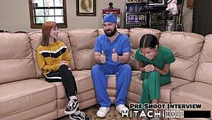 What If Doc Finds Out Nurse Ditria Rose Cums Hard With Her Vibrator On Duty?