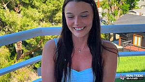 kloe love showers then gets bent over for hard doggystyle pounding