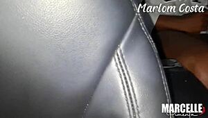 work buddy drove me home then made me pay with pierced nipple pussy on big black cock