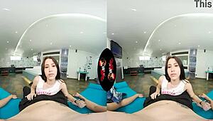 yo, this big ass latina gets pounded hard in vr pov reality assfucking