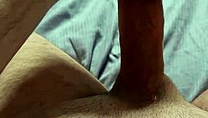 hot tattooed guy strokes monster cock hard while dirty talking to massive cumshot finish