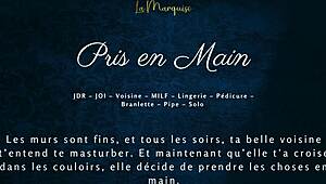 French milf neighbor grabs controls strokes teases in hot audio porn session