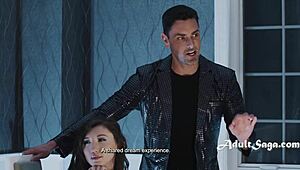 Rem Family Harem: Maya Woulfe, Alex Coal, Charlotte Sins in Taboo Gangbang Storyline