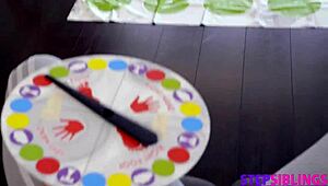 Skinny redhead step siblings caught riding monster cocks in twisted hardcore sex games bent over doggystyle