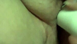 Chubby wife shakes fat ass on vibrating dryer dildo toy amateur bbw orgasm