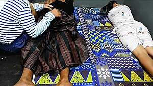 my sibling joins in savoring my husband's cock in steamy threesome action