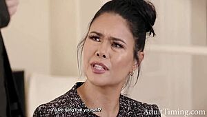 Your late wife but wiser, in-law tempts with twisted submission play