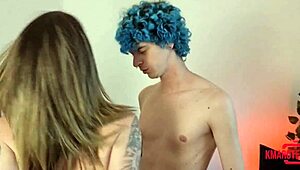 two friends devour hot spied shower babe's juicy pussy in orgy rimjob deepthroat