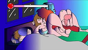 milf gets playful flashing on the couch 😈🔥 part 3