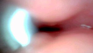 Ever wonder what endoscope sees during sloppy cumshot? Huge cocks drip creampie from public double anal with toys