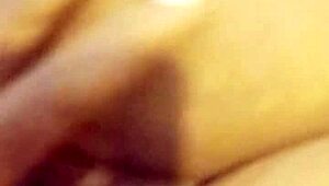 roommate bangs ex-girlfriend's fat ass with monster cock and vibrator in dorm bedroom threesome