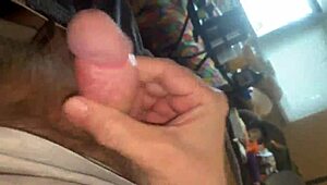 i hide my dick and stroke it hard till cum explodes