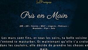 French milf neighbor grabs controls strokes teases in hot audio porn session