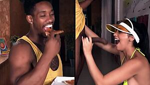 hey receptionist with that big cock wanna fuck this horny brunette teen doggystyle in the dorm?