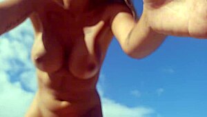 Wife flashes strangers on nudist beach, you watching?