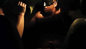 latina babe slips onto cock right in the street car during wild flash