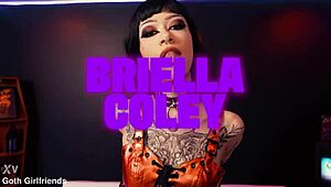 briella coley moans loud as guy pounds her hairy pussy hard