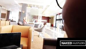 Redhead PAWG cutie slurps deepthroats then rides pretty wet pussy on new big black cock