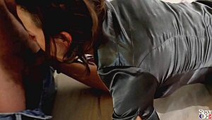 french amateur in satin lingerie heels deepthroats rimjobs pov cumshots compilation