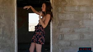 Willa Prescott Big Natural Tits Outdoor Striptease Undressing