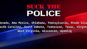 Fucked hard by police again... Sandra Chappelle’s tight pussy takes anal cuffs