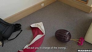 innocent french babysitter u made a mess now take this rough 3some double monster bbc skinny blonde quickie