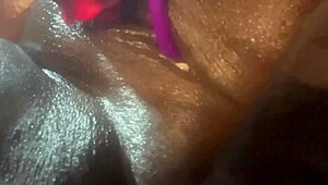 girl next door's curvy black belly spits close-up in homemade fetish debut