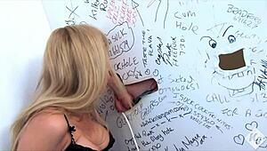 My big booty craves two monster cocks slamming gloryhole sloppy with british blonde slut energy