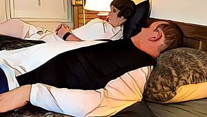 GRANNY PRINCESS LEIA SUCKS OFF HAN SOLO IN THIS AI ANIMATED CLOSE-UP DEEPTHROAT ADVENTURE