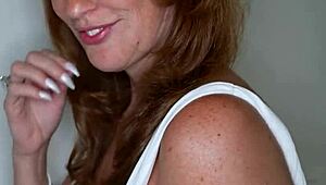 Redhead Wife Cucks Husband First Time Licking Muff Diving Big Cock Pussy Fuck Big Tits