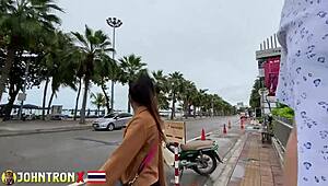 johntronx fills petite asian model creampie in cfnm pov doggystyle