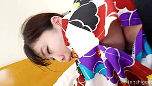 yuuka kamakura slurps dick tits it up then fucks hard