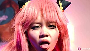 Slutty redhead rebecca nikson deepthroats cock before wet pussy doggystyle pounding