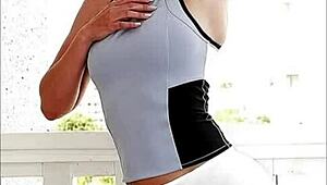 Sexy Mature Spandex Stretches Big Ass Pantyhose Moans