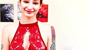 feeling violet monroe's throat bulge on my huge cock before she swallows every drop