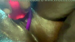 girl next door's curvy black belly spits close-up in homemade fetish debut