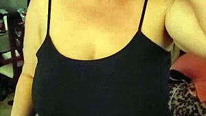 Tulsa slut Kim drops to knees for sloppy cock sucking session