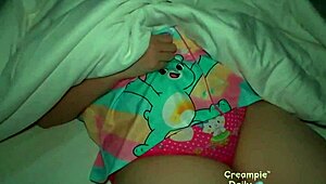 i woke up my daughter's fat asian friend late night... her juicy wet shaved pussy drips for doggystyle creampie pounding!