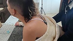 daddy surprise stepdaughter at breakfast gonna rip clothes fuck ass??