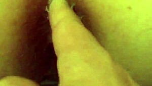 detailed anal fingering deep inside my girlfriend's tight ass