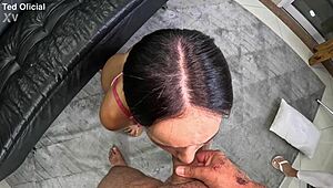 her young brazilian shaved pussy gets pounded hard in intense pov anal beauty.