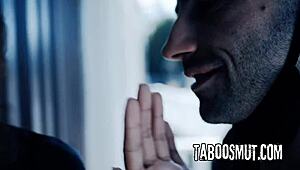 whoa cheating ebony milf rides delivery boy's big black cock deep 😍 doggystyle cowgirl deepthroat affair!