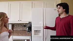 😈 horny babysitter aria begs for that deep dicking now!