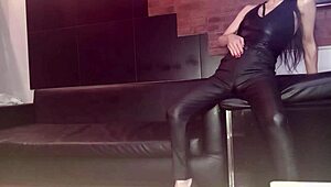 Faggot spots drunk marica wife, strips her leggings and pounds curvy fat tits