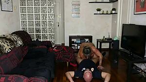 i'm fuckin this big titted muscular police milf with squirting clit till she begs