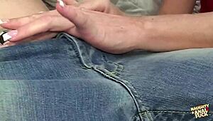 Blonde Milf Bonds With Young Stud Through Blowjob Big Ass Riding Doggystyle Couch