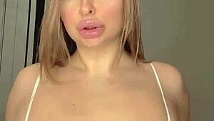 check out this mommy wife with her huge natural tits that just won't quit.